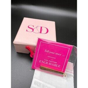 Stella & Dot Engravable Pendant